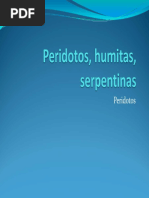 Peridotos, humitas, serpentinas