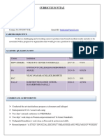 Curriculum Vitae: Pruthviraj Banakar