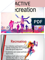 Active Recreation