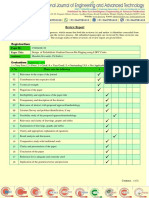 Review Report: Registrartion: Paper ID: Paper Title: Authors: Evaluation: Plagiarism 28%