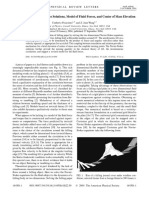 Falling Paper: Navier-Stokes Solutions, Model of Fluid Forces, and Center of Mass Elevation