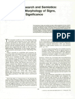 Consumer Research and Semiotics Exploring The Morphology of Signs, Symbols, and Significance