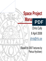 Space Project Management: Chris Cully 8 April 2008