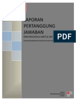 Laporan Pertanggungjawaban Pengurus DKM