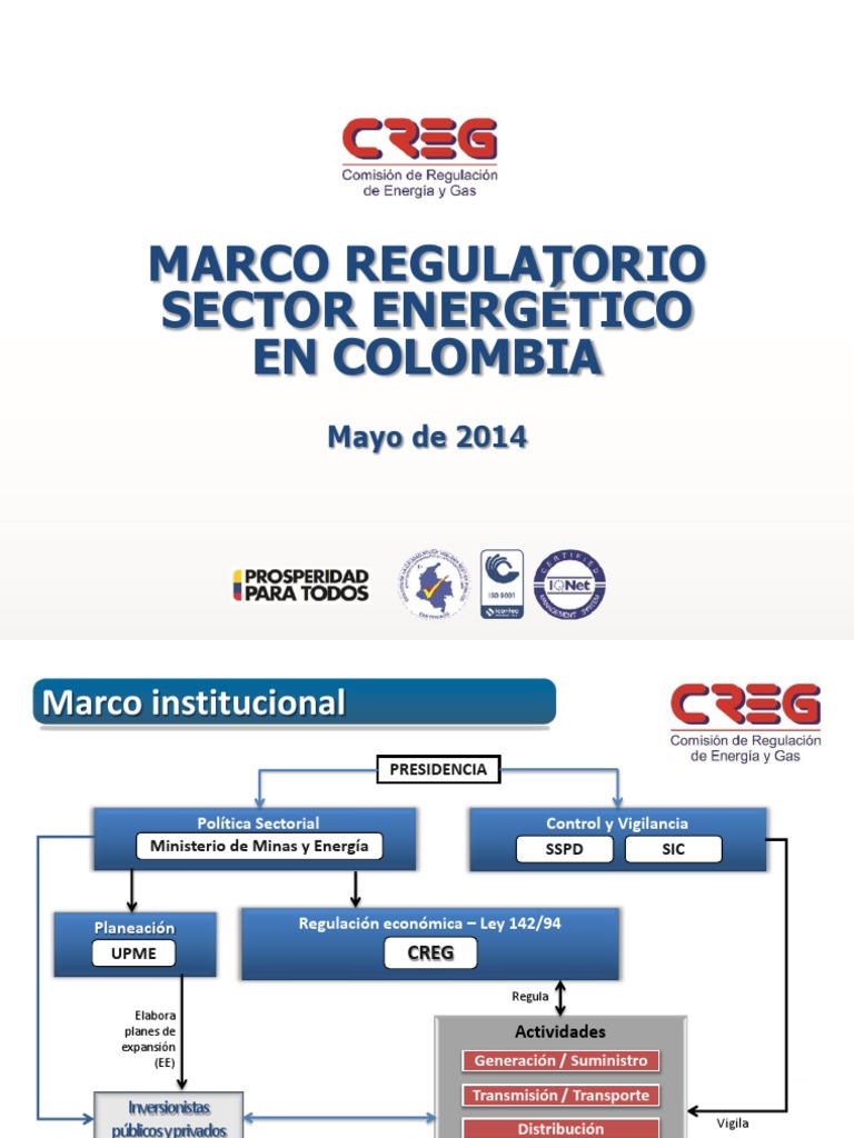 Marco Regulatorio Sector Energia PDF | PDF | Monopolio | Distribución ...