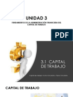 UNIDAD 3 Fundamentos de Admon Financiera Capital de Trabajo