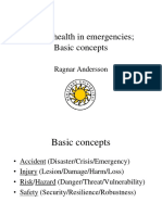 Concepts of Disasters Emergencies and Crises