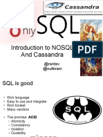 Introduction To NOSQL and Cassandra: @rantav @outbrain