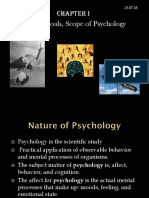 Nature, Goals, Definition and Scope of Psychology