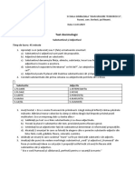 Test Docimologic Substantivul-Adjectivul