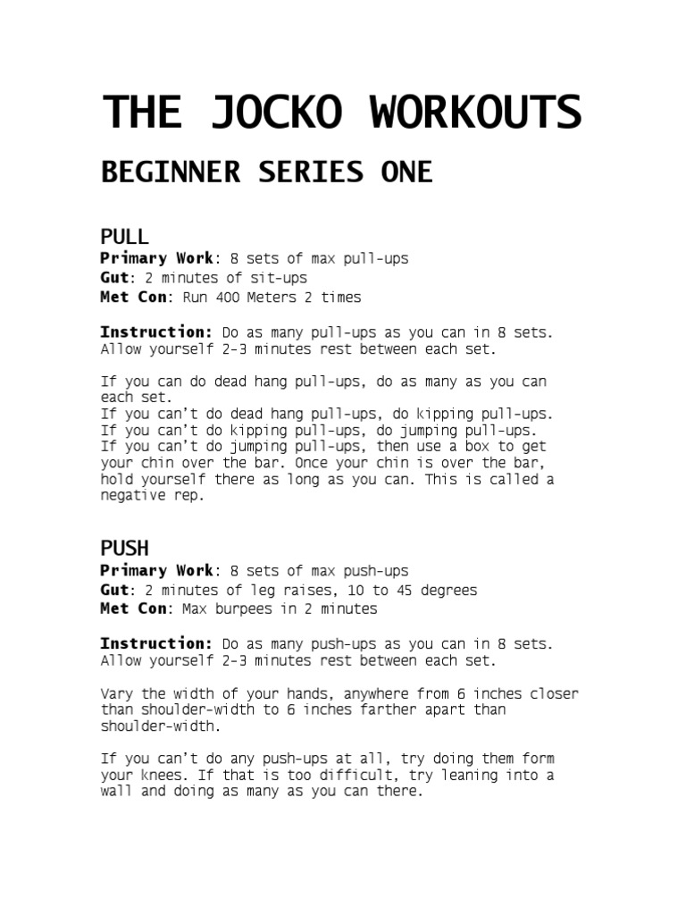 22 Full Body Jocko workout ebook for Weight Loss