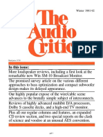 The Audio Critic 17 R