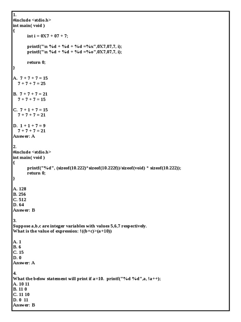 01 - OperatorsWithAnswers | PDF | Theoretical Computer Science ...