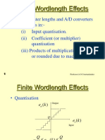 Finite Wordlength Effects: Professor A G Constantinides