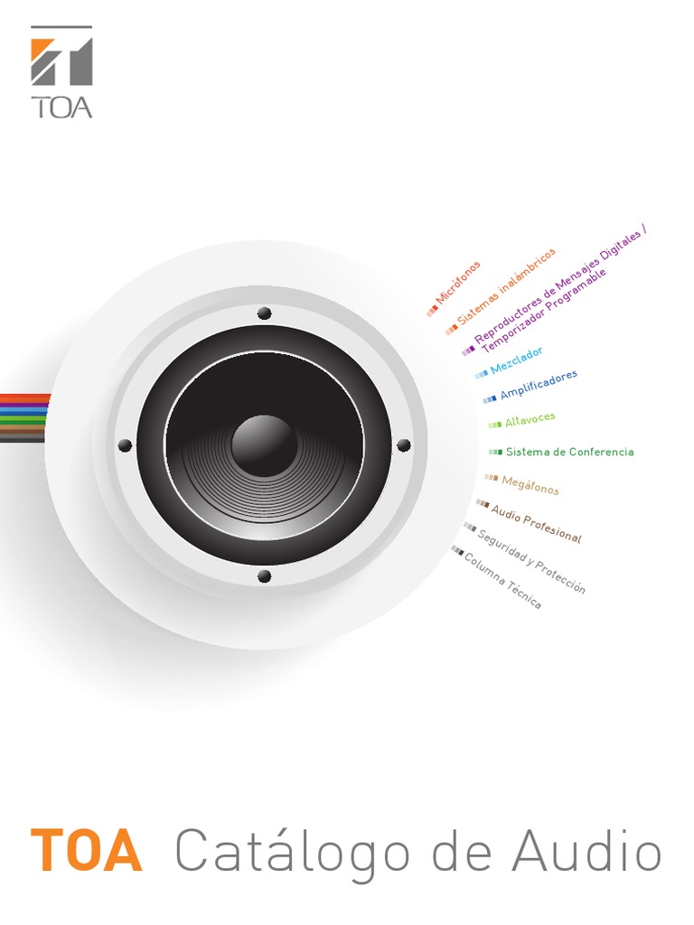 Catálogo de Audio TOA 2023 | PDF | Micrófono | Auriculares