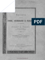 Revista Pentru Istorie, Archeologie Şi Filologie, Volumul 01, Fascicula 1, 1882 PDF