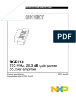 Data Sheet: 750 MHZ, 20.3 DB Gain Power Doubler Amplifier