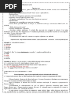 ATIVIDADE DE ESTUDO ORIENTADO 8º ANO Ok | PDF | Tempo | Matéria