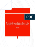 Sample Presentation Template: Office 365