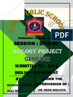 Kunraghat School Biology Project 2019-20