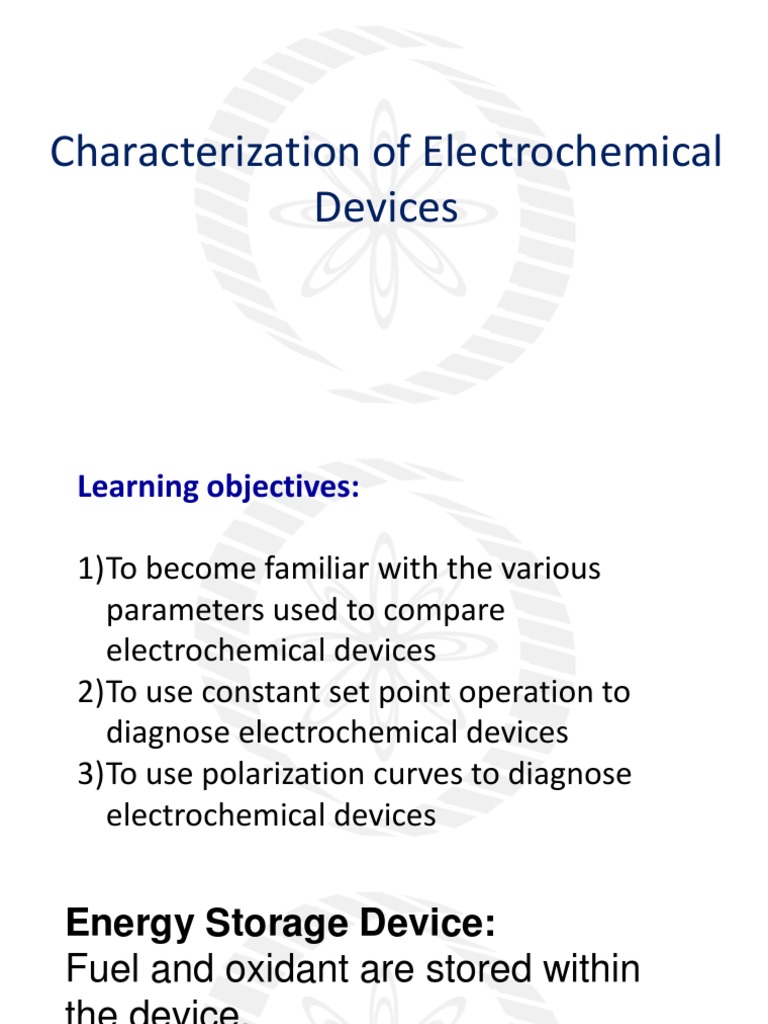 Characterization of Electrochemical Devices PDF