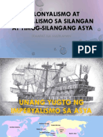 Unang Yugto NG Kolonyalismo Sa Timog at Silangang Asya