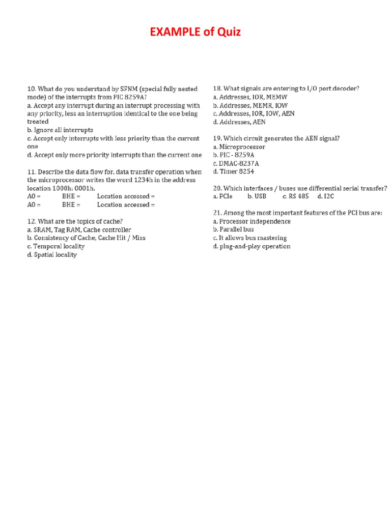 Quiz | PDF