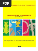 Cerimonial Da Semana Santa, Versão Autoral Revisado 2018