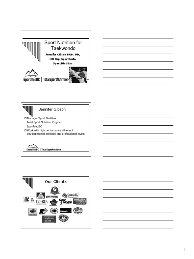 BEST DIET FOR TAEKWONDO intelligence overview