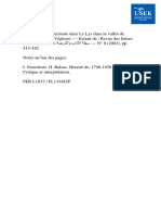 Le Refus de La Nourriture Dans Le Lys Dans La Vallée de