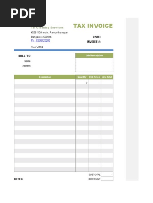 Cleaning Bill
