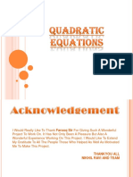 Quadratic Equation