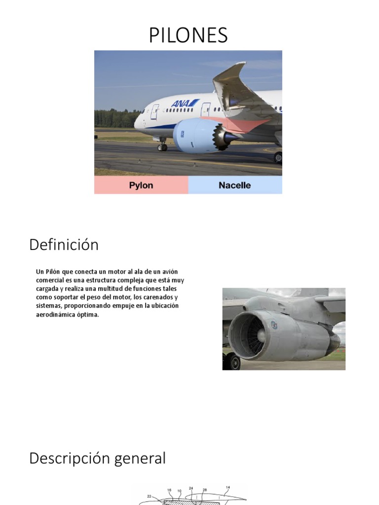 Definición y funciones de pilones en aviones | PDF