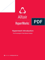 Hypermesh Introduction, Pre-Processing For Finite Element Analysis