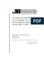 Pobreza, Análisis Multidimensional (Gallo, 2012) PDF