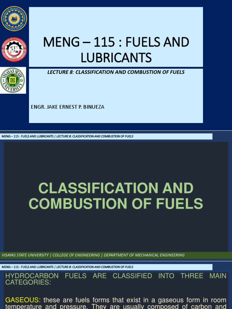 Fuel Classification by Physical State | PDF | Mole (Unit) | Combustion