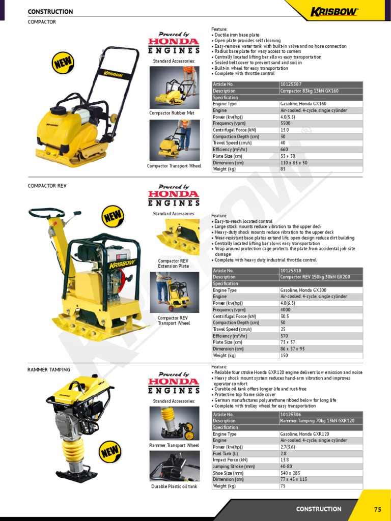 07 Construction Catalog 10 | PDF | Engines | Cylinder (Engine)