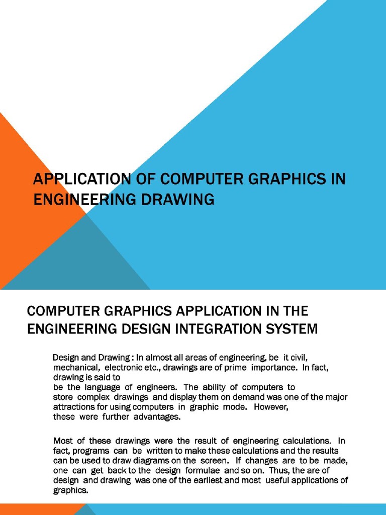 Application of Computer Graphics in Engineering Drawing PDF