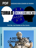 Teoria do Conhecimento I - A Definição de Conhecimento de Platão