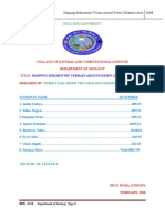Collage of Natural and Computational Sciences Department of Geology Title: Prepared by
