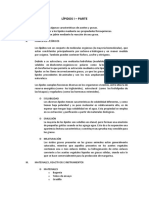 Lípidos I - Caracterización y reacciones básicas