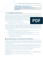 Práctica 1 y 2:medidas de Tensión e Intensidad. Adaptadores de Medida 1. Conceptos Generales