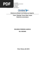 História Do Brasil - Da Colônia Ao Império