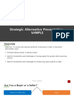 Strategic Alternative Presentations PDF