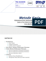 Metode Kerja CIP Kalibaru Revisi