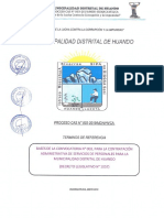 Bases Cas 003-2019 Para La Municipalidad Distrital de Huando
