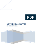 Note de Calcul VRD