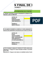 Examen final de Excel financiero