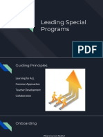 Leading Special Programs