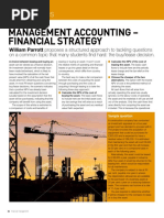 Management Accounting - Financial Strategy: Notes